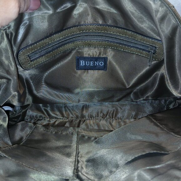 BEUNO SHOULDER BAG, DARK OLIVE GREEN, LEATHER, MULTIPLE POCKETS, GREAT CONDITION - Picture 10 of 10